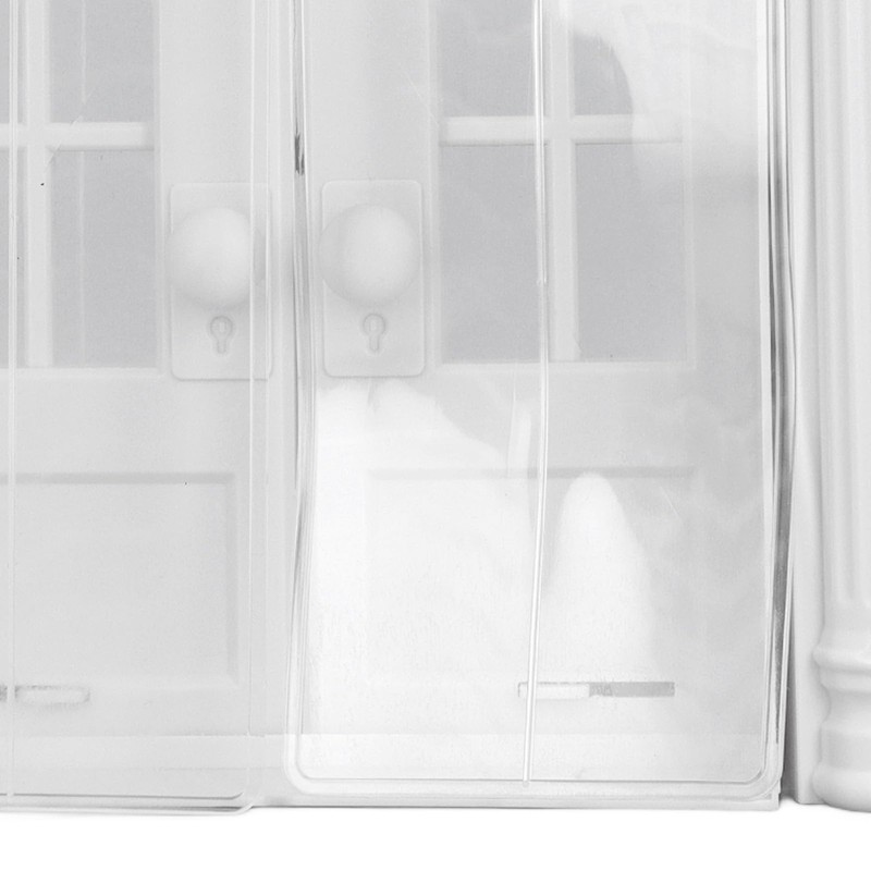 GLOGLOW Puerta para Gatos con Portal Francés, Puerta Interior para