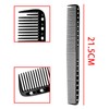 Aluminium Metal Comb Hairdressers Black L Salon Professional Comb 21.5