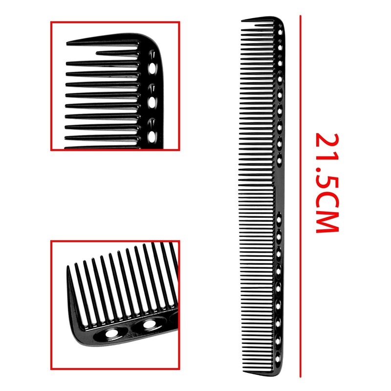 Aluminium Metal Comb Hairdressers Black L Salon Professional Comb 21.5