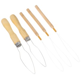 Beavorty 5pcs Beading Threader Tools for Jewelry Making Handle Needle Threaders for Efficient Bead Stringing for Craft and Embroidery Projects