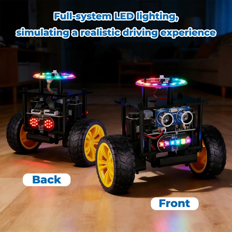 Elfew STEM Robot Car Toys for Kids 8-13, Robot Building