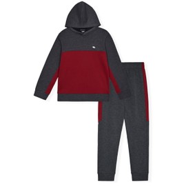TONY HAWK 4 Piece Boys Jogger Sets for Kids 2 Pack Fleece Hoodie and Pull-On Sweatpants for Kids Skateboarding