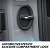 NGHEY Car Door Lock Buckle, Silicone Interior Modification Lock Buckle,