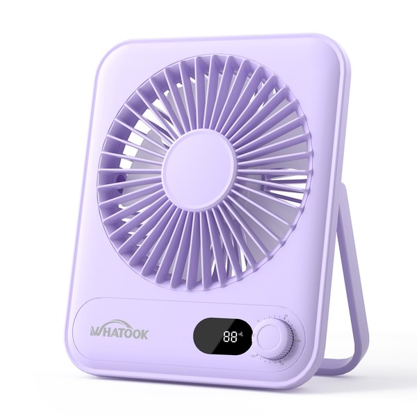 WHATOOK WHATOOK Small Desk Fan Personal Fans: 2000mah 10 Hours