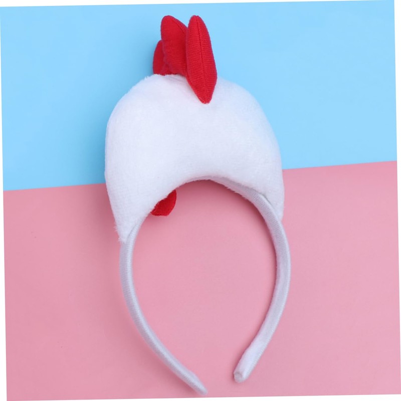 Healvian 4pcs Cartoon Rooster Headband Funny Animal Costume Accessory for