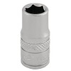 Draper 16511 1/4" Square Drive Micro Satin Chrome Metric Socket,