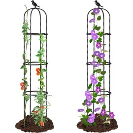 HASTHIP® Estacas de Soporte para Plantas jardín - Soportes plástico para Enredaderas 120 cm