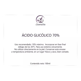 Cosmelite Ácido Glicolico 70% 250gr