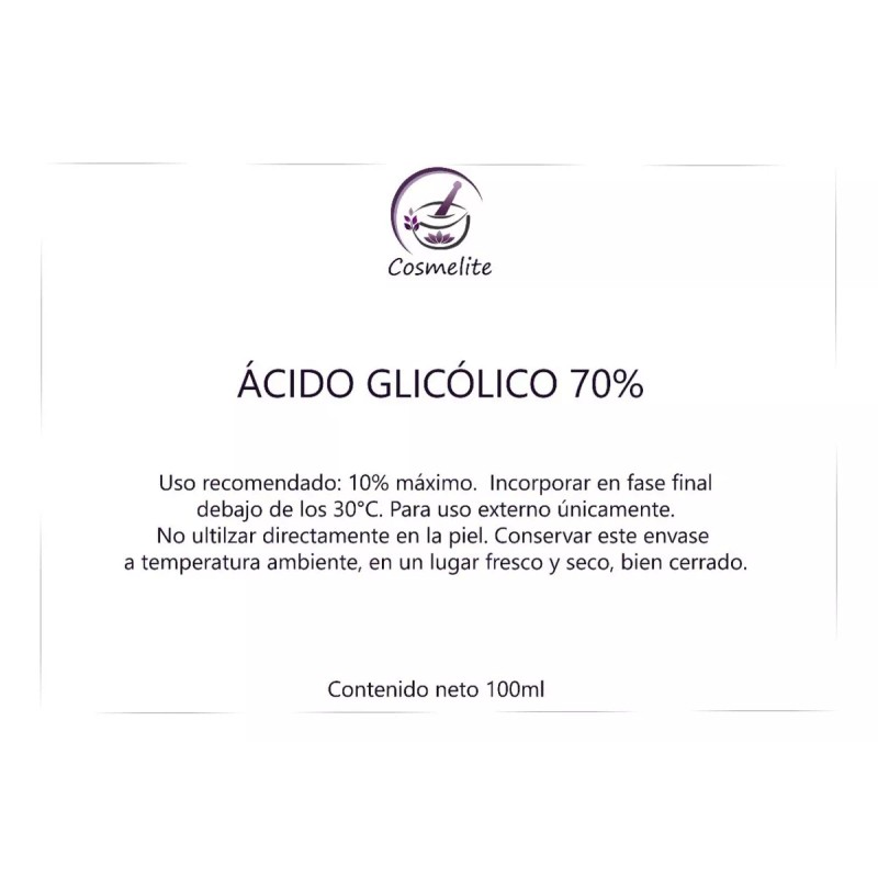 Cosmelite Ácido Glicolico 70% 250gr