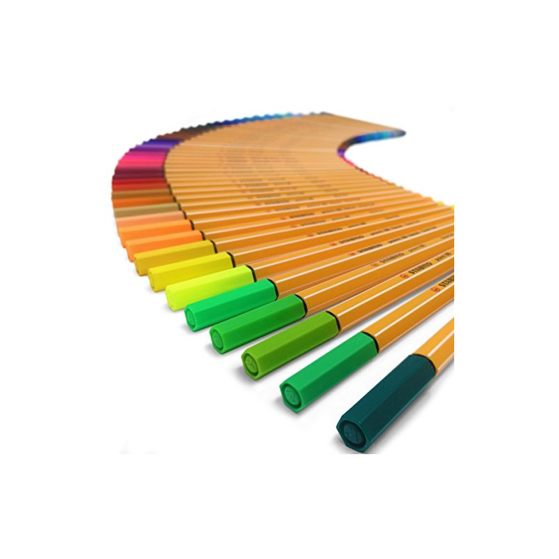 STABILO Point 88-0.4mm Fineliner - Box of 10 Pens -