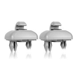 Car Mount Sun Visor 2 Pieces, Car Sun Visor Clip Hook for Sun Visors Compatible with A1 A3 A4 A5 Q3 Q5 (8E0 857 562) A7 B6 B7 B8 S4 S5 (Grey)