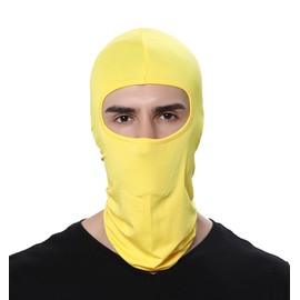 GANWAY Ski Mask Balaclava Hood Skullies Beanies Outdoor Sports Cycling Hat (Yellow)
