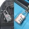 ZHEGE TSA Padlock, 3 Digit Suitcase Lock, PIN Code, Overseas