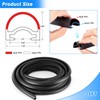 Maypott 35FT RV Slide-Out Seal D-Shaped Black Weather Stripping for