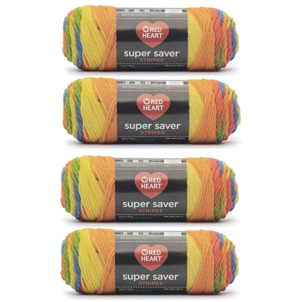 Bulk Buy - Red Heart Super Saver Rainbow Yarn -