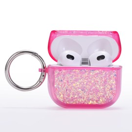 Ysnzaq Luxury Glittery Case for Airpods Pro 2nd, Bling Shiny Sparkle Cute Accessories PC Case Shockproof Girls Women Cover for AirPods Pro 2nd Gen 2023/2022.AP Pink