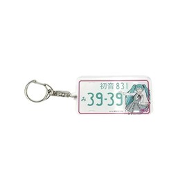 Daihatsu Hatsune Miku Collaboration Car Acrylic Key Chain (One Piece Ver.) Key Chain, Vocaloid Bag, 3.1 x 2.4 x 0.4 inches (80 x 60 x 10 mm), clear
