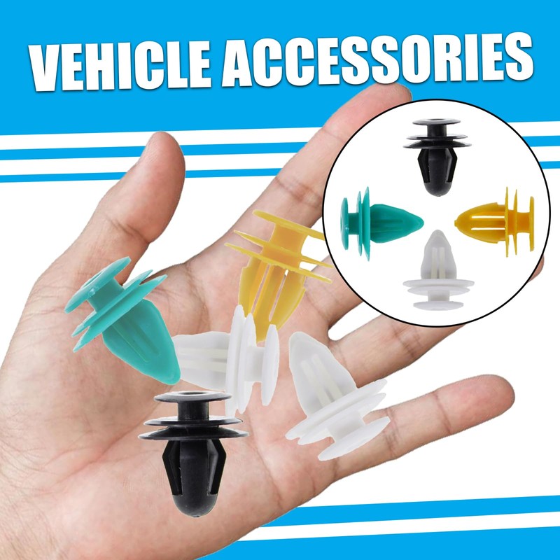 60 PCS Car Panel Clips, Four Sizes Ranging from 8mm