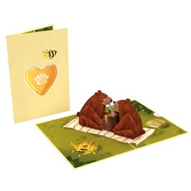 papercrush® Pop Up Card Bears in Love - Cute 3D Valentines Card for Wife, Man or Couples, I Love You Card for Birthday, Anniversary or Wedding Anniversary, Romantic Declaration of Love for Men & Women