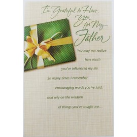 I'm Grateful to Have You for My Father - Happy Birthday with Love Greeting Card "How Important You Are in My Life"