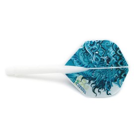 CUESOUL Integrated Dart Shaft and Flights with Four Mythological Symbols Design-Size M 28mm