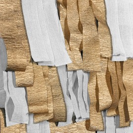 PartyWoo Crepe Paper Streamers 4 Rolls 328ft, Pack of Gold and Silver Crepe Paper for Party Decorations, Wedding Decorations, Birthday Decorations, Baby Shower Decorations (1.8 Inch x 82 Ft/Roll)