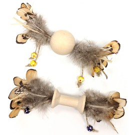 SPOT Ethical Pet Products 68052170: Toy Cat Wood & Feather