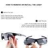 Sports Sunglasses Cycling Glasses Sports Glasses with UV400 5 Interchangeable