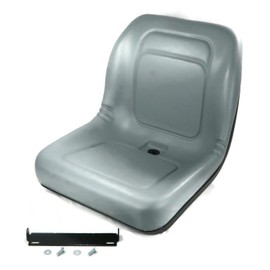 The ROP Shop Gray High Back Seat for Dixie Chopper 400200, Genie 123137, Scag 483116 Mowers