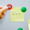 Office Magnets, Pack of 50 Red Colourful Round Fridge and
