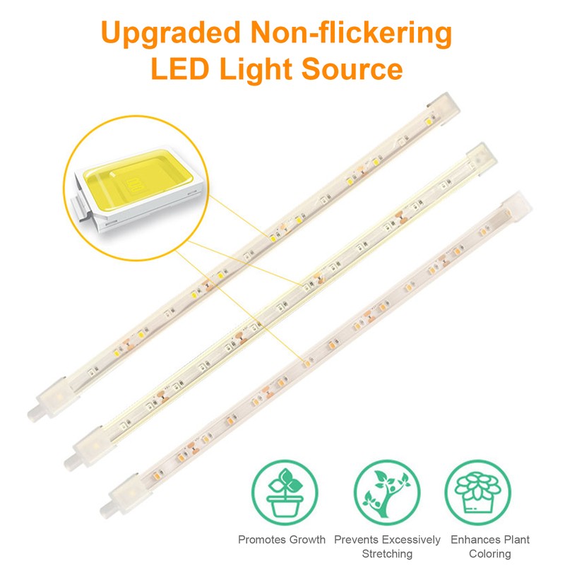LED Growth Light Strips for Indoor Plants Pink-purple LEDs Grow