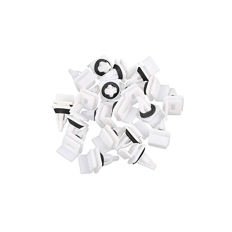 uxcell 20pcs Plastic Rivet Bumper Fender Fastener Clips Retainer for