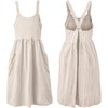 Uaussi Cotton Linen Apron Cross Back Work Apron for Women