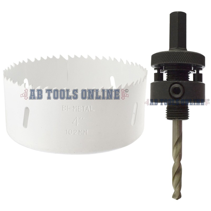 102mm HSS Hole Saw Holesaw Bi-Metal Blade Cutter Drill and