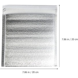 GANAZONO 100 Bolsas Térmicas para Alimentos de Aluminio con Aislamiento Térmico y Cierre Sellable para Mantener en Buen Estado Verduras y Frutas en Supermercado