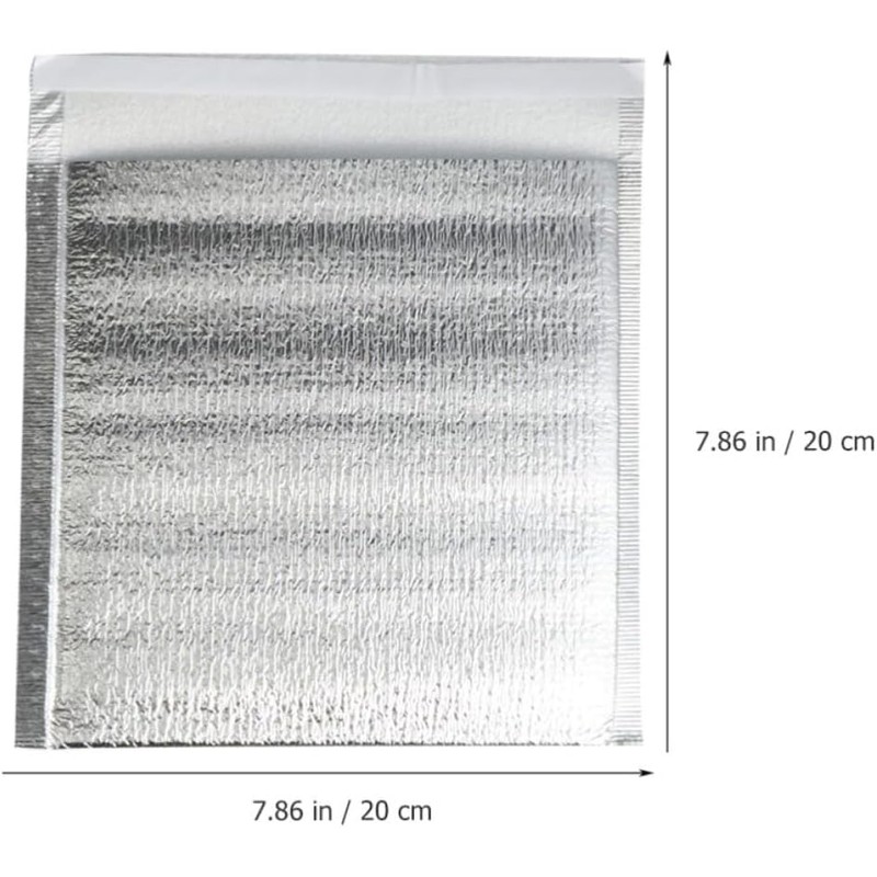 GANAZONO 100 Bolsas Térmicas para Alimentos de Aluminio con Aislamiento