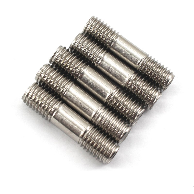 10Pcs M10x50 Stainless Steel Double End Threaded Rod, Double-End Threaded