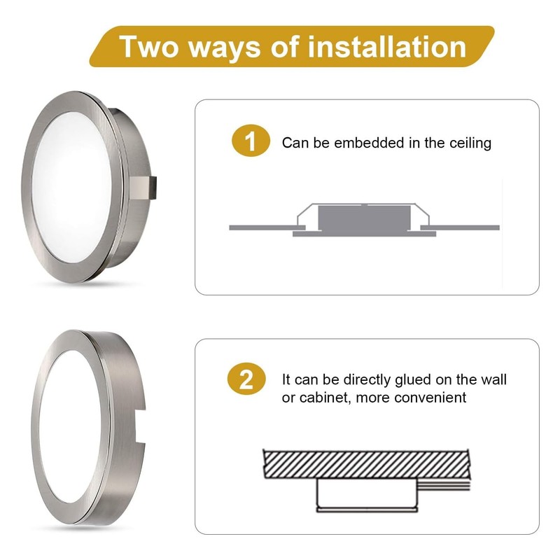 LED Dimmable Under Cabinet Lighting Kit,8 Pack App Controlled and