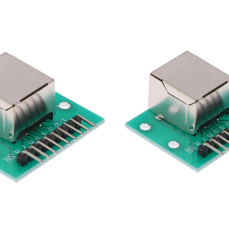 PENGLIN 5pcs RJ45 Connector Breakout Board 8-Pin Headers Network Port