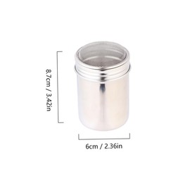 STOBAZA 1Pc Portable Stainless Steel Mesh Spice Jar Seasoning Bottle with Cover for Kitchen Cooking Outdoor Barbecue Compact Design for for Seasoning Control
