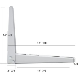 Maotong Mini Split Wall Mounting Bracket for Air Conditioner Heat Pump System Unit 7000-15000 BTU, Heavy Duty Foldable Support Bracket for for Ductless Mini Split, HVAC, Compressor | Maotong
