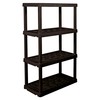 Oskar 4 Tier Plastic Shelf, Garage Shelving Unit, Rack and