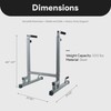 BalanceFrom Steel Adjustable Dip Bar Station, Calisthenics Home Gym Equipment