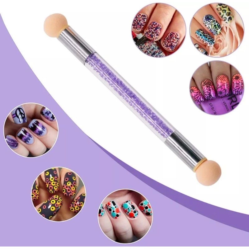 Alet Trend Pincel Esponja Decoración Efecto Sombreado Degradado En Uñas