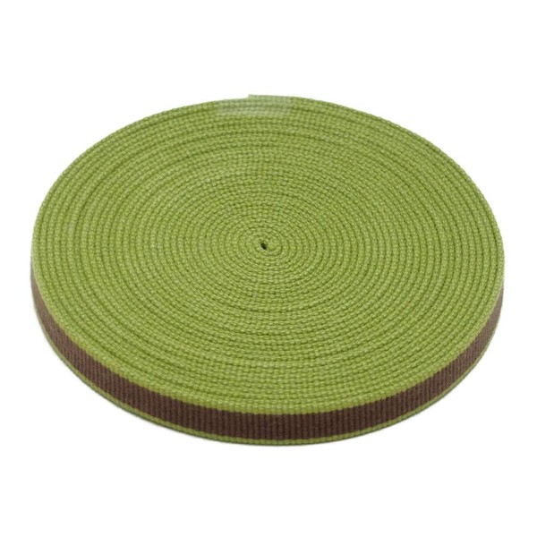 [Machida Suten] 9mm Cotton Bag Sanada String 5m Paulownia Box/Wrapping/Festival/Handmade (Green Ears)