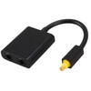 PurYupearl Black Digital SPDIF Optical Audio Splitter 2 Way for