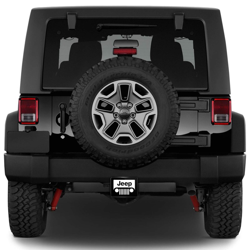 iPick Image for Jeep Grill UV Graphic Black ABS Plastic