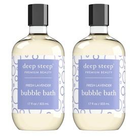 Deep Steep Bubble Bath, 17 Ounce (Pack of 2) (Fresh Lavender)
