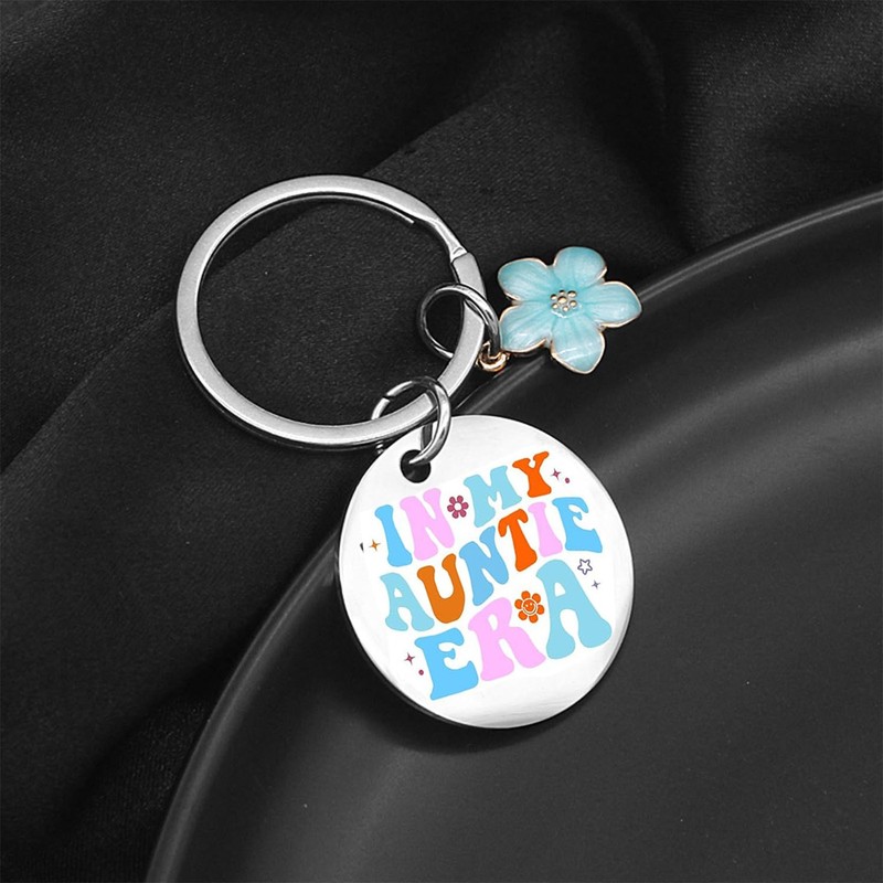 2 Pieces Cool Aunt Club Keychains, Creative Keychains, Stainless Steel