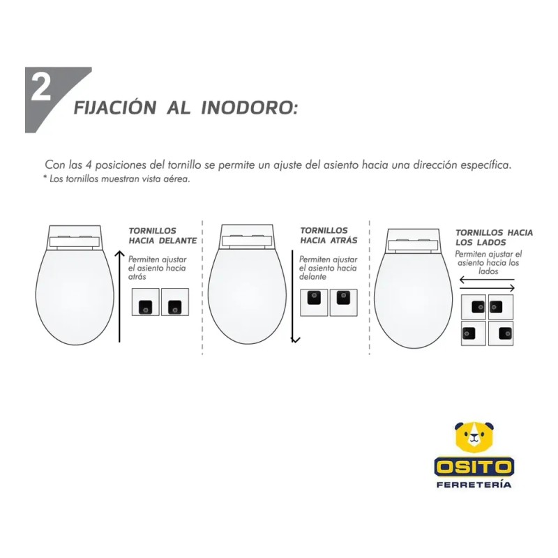 Juego De Tornillos Para Asiento Wc Pm96